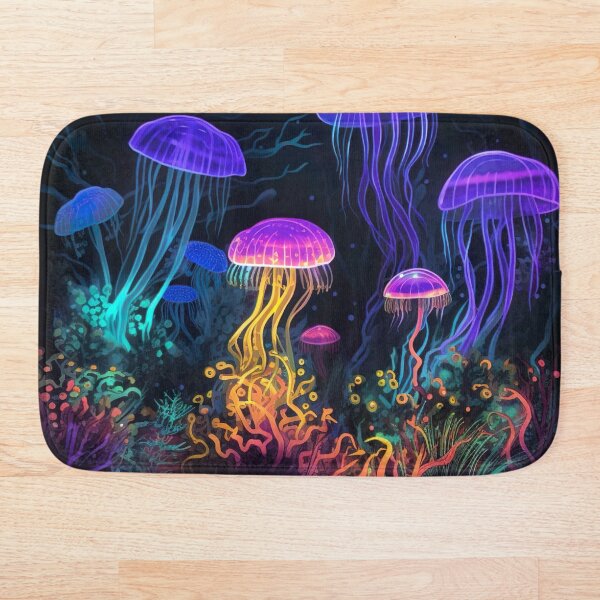 Item preview, Blacklight Style Trippy Jellyfish Party designed and sold by Matt's Artificial Nature.