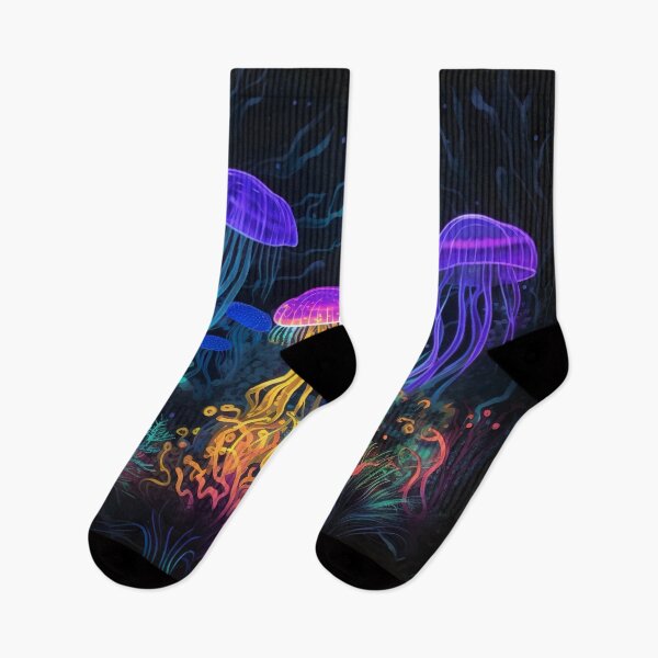 Item preview, Blacklight Style Trippy Jellyfish Party designed and sold by Matt's Artificial Nature.