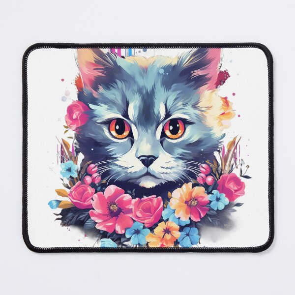 Item preview, Kitten Among Flowers - Feline Innocence designed and sold by ObjCrea123.