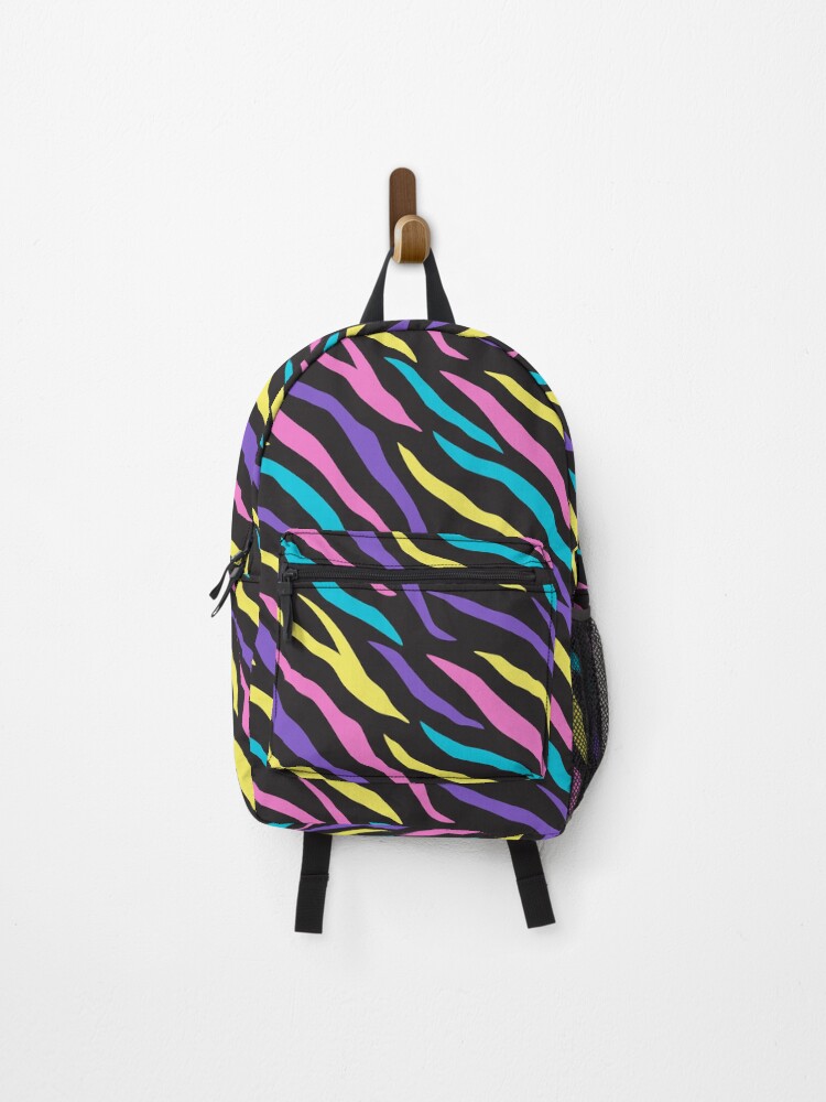 Thumbnail 1 of 3, Backpack, Abstract colorful zebra seamless pattern designed and sold by RubyCollection.