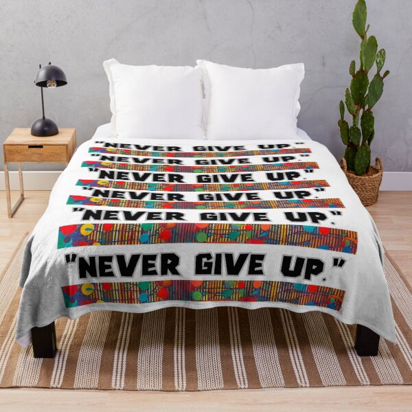 Item preview, "Never give up." designed and sold by NAB  design.