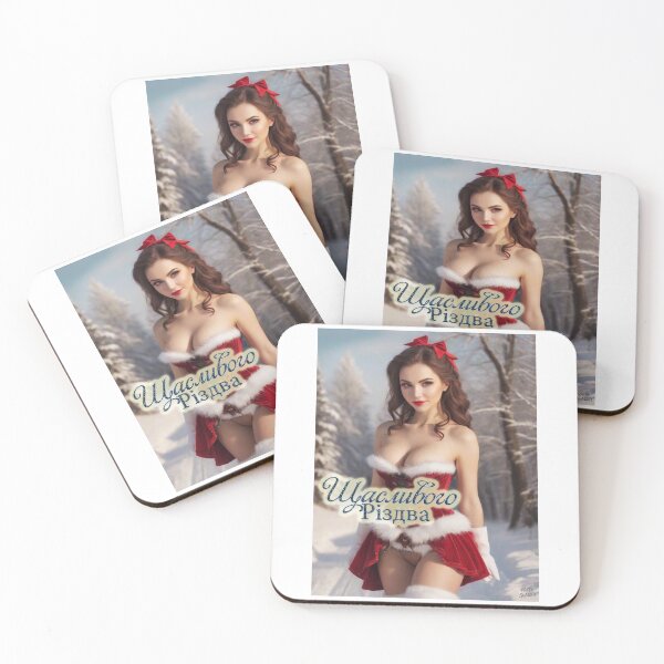Item preview, Ukrainian Woman wishing Merry Christmas; Ukraine; designed and sold by StickerApe.