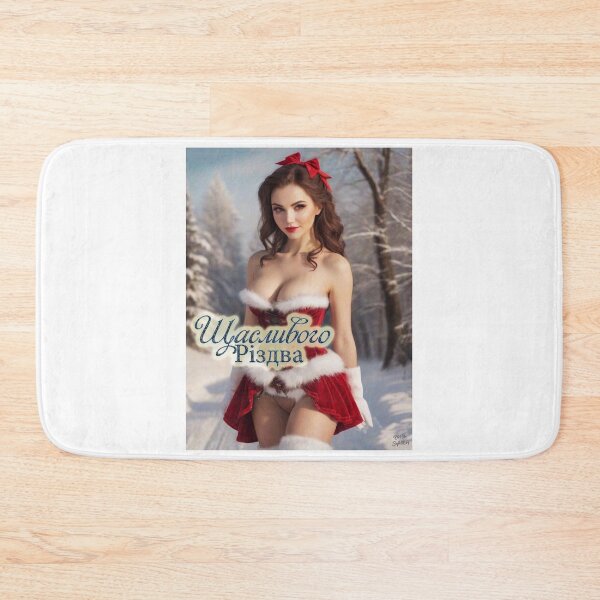 Item preview, Ukrainian Woman wishing Merry Christmas; Ukraine; designed and sold by StickerApe.