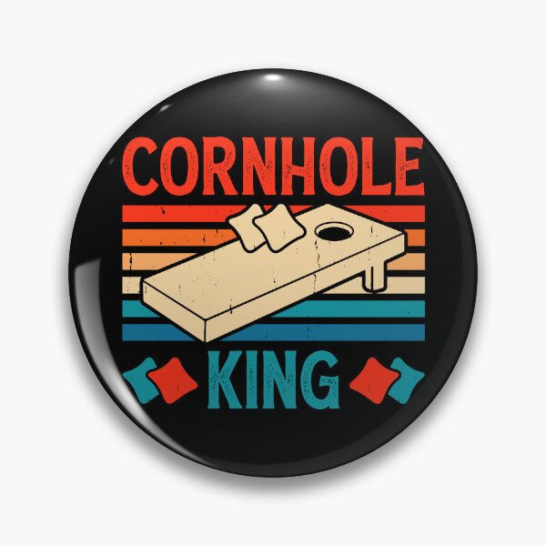 Item preview, Cornhole King Retro Design - Baggo Bean Bag Toss Game - Funny Cornhole Player Vintage designed and sold by naworas.