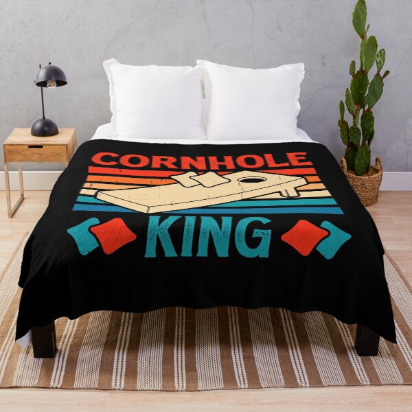 Item preview, Cornhole King Retro Design - Baggo Bean Bag Toss Game - Funny Cornhole Player Vintage designed and sold by naworas.