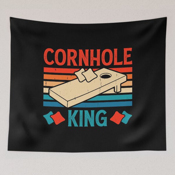 Item preview, Cornhole King Retro Design - Baggo Bean Bag Toss Game - Funny Cornhole Player Vintage designed and sold by naworas.