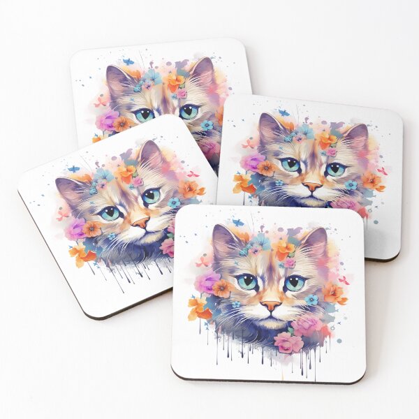 Item preview, Floral Feline Reverie designed and sold by ObjCrea123.