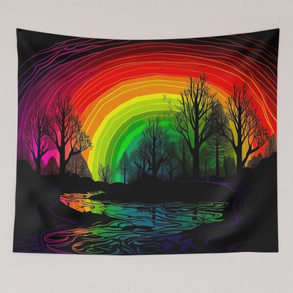 Item preview, Blacklight Style Rainbow Night designed and sold by Matt's Artificial Nature.