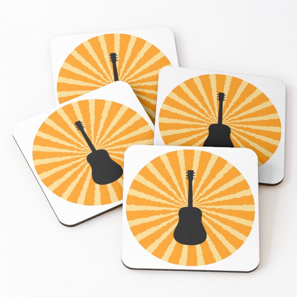 Item preview, Retro Sunset Acoustic Guitar Silhouette designed and sold by JPareDesign.