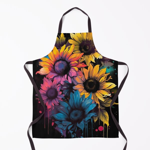 Item preview, Blacklight Style Drippy Sunflowers designed and sold by Matt's Artificial Nature.