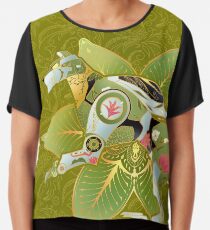 Grüner Löwe Chiffontop