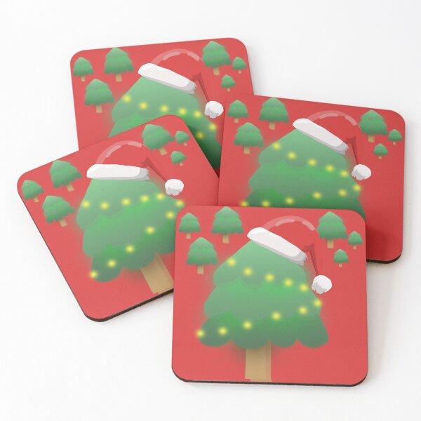 Item preview, Cheerful Christmas Tree: Yellow Lights and Santa Hat designed and sold by EnjoYarty.