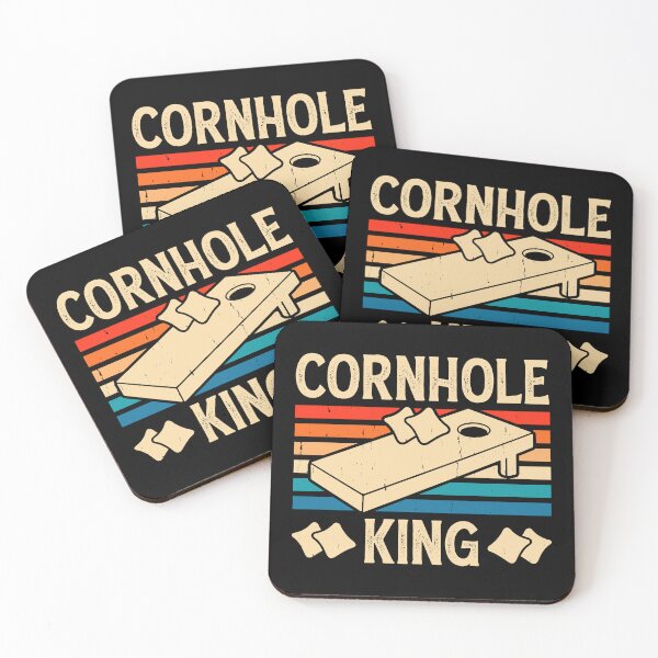 Item preview, Cornhole King Retro Design - Baggo Bean Bag Toss Game - Funny Cornhole Player Vintage designed and sold by naworas.