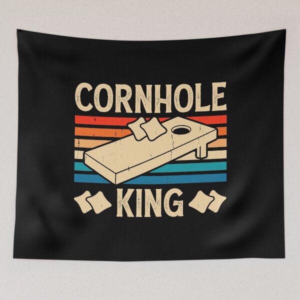Item preview, Cornhole King Retro Design - Baggo Bean Bag Toss Game - Funny Cornhole Player Vintage designed and sold by naworas.