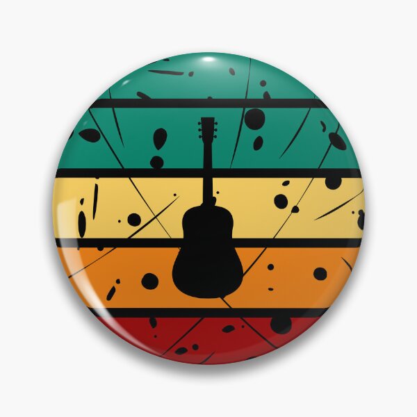 Item preview, Retro Sunset Acoustic Guitar Silhouette designed and sold by JPareDesign.