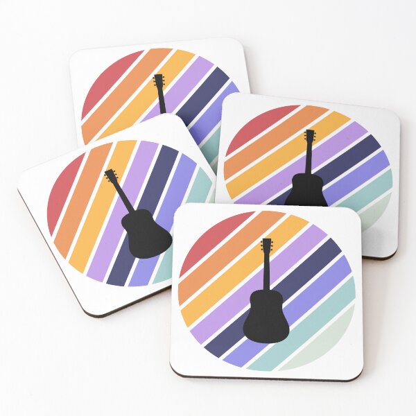 Item preview, Retro Sunset Acoustic Guitar Silhouette designed and sold by JPareDesign.