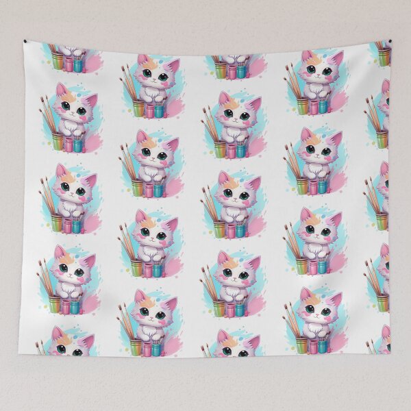 Item preview, painter cat designed and sold by PrintablePalace.