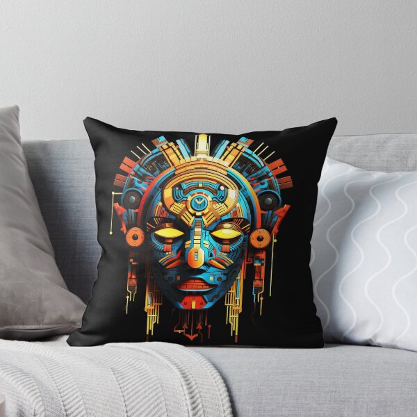 Item preview, Maya mask, Mexico mask, Mayan deity, alien mask, tribal mask, psytrance mask, Aztec mask, Indigenous art, Ritualistic mask, Shamanic mask Mesoamerican culture designed and sold by psytrancedesign.