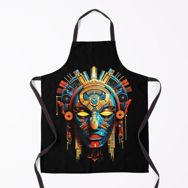 Item preview, Maya mask, Mexico mask, Mayan deity, alien mask, tribal mask, psytrance mask, Aztec mask, Indigenous art, Ritualistic mask, Shamanic mask Mesoamerican culture designed and sold by psytrancedesign.