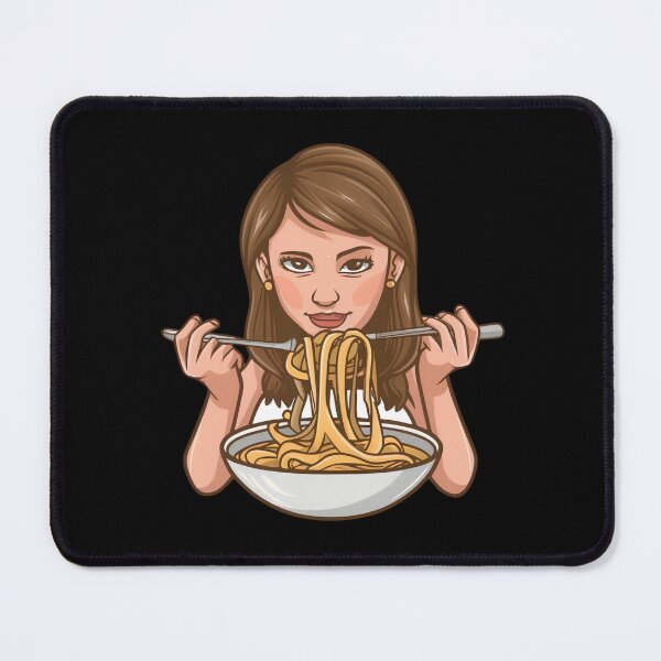 Item preview, Girl Eating Spaghetti designed and sold by NNisu.