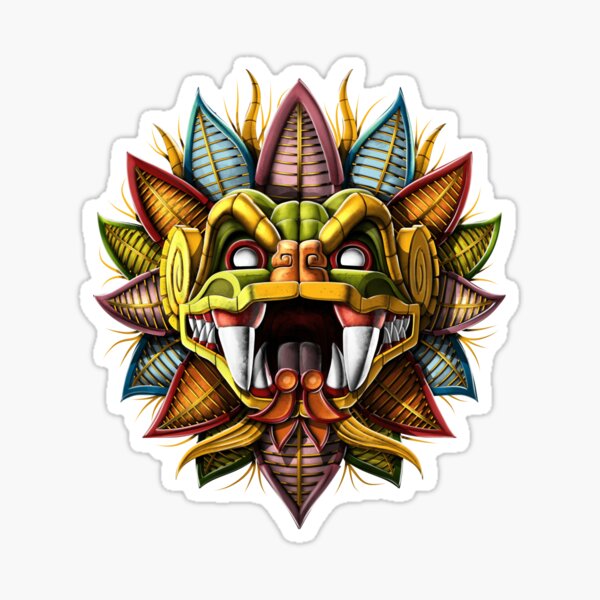 Item preview, Quetzalcoatl Aztec Serpent God designed and sold by underheaven.