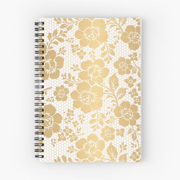Item preview, United Arab Emirates Detailed Seamless Floral Metallic Lace Pattern Design designed and sold by RubyCollection.