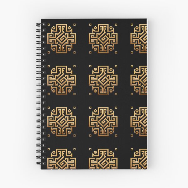Item preview, Gold and black greek key Meander designed and sold by Truck Stop One.