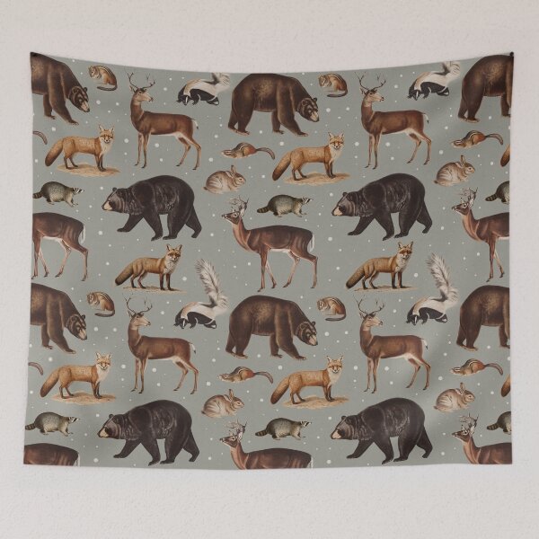 Item preview, Wild Forest Animals designed and sold by cafelab.