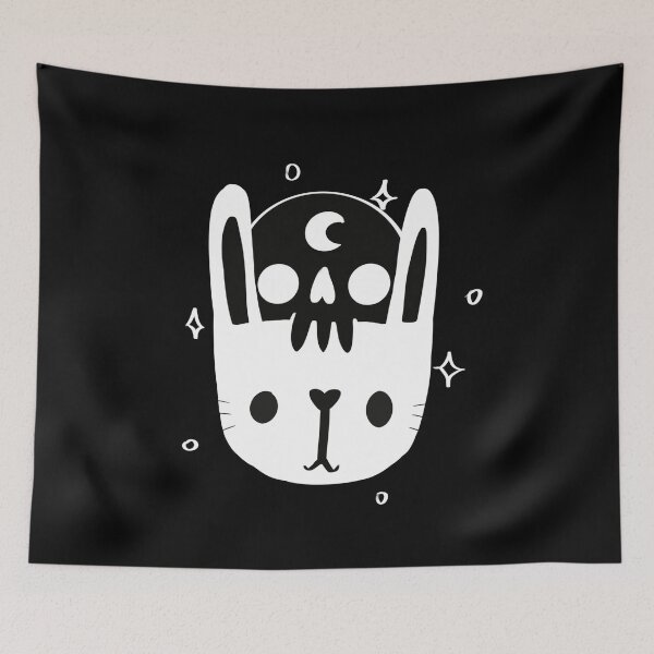 Item preview, harajuku cute bunny skull Japanese Aesthetic Moon Girl Harajuku designed and sold by ISFdraw.