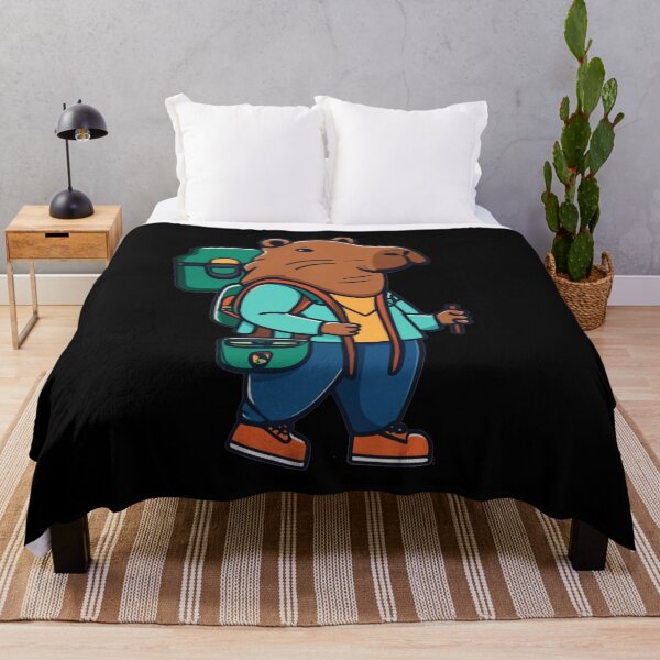 Artikelvorschau, Lustiges Capybara-Wanderdesign entworfen und verkauft von Nature's Fancy.