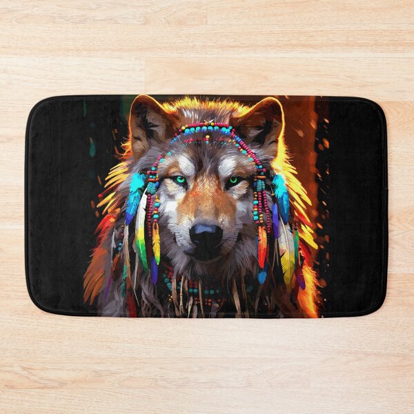 Item preview, Native American Chief of the Wolves Image 2 designed and sold by Artbyminga.