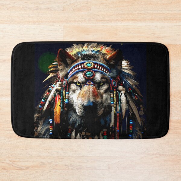 Item preview, Native American Chief of the Wolves Image 1 designed and sold by Artbyminga.