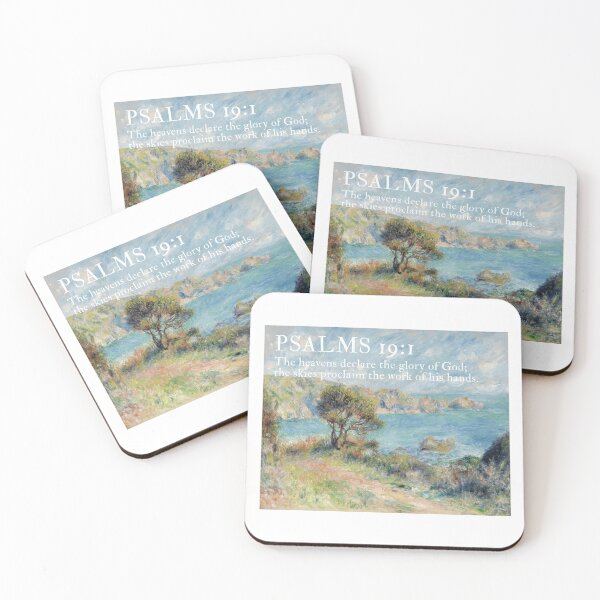Item preview, Psalms Bible Verse Oil Painting Quote designed and sold by SavedThruFaith.