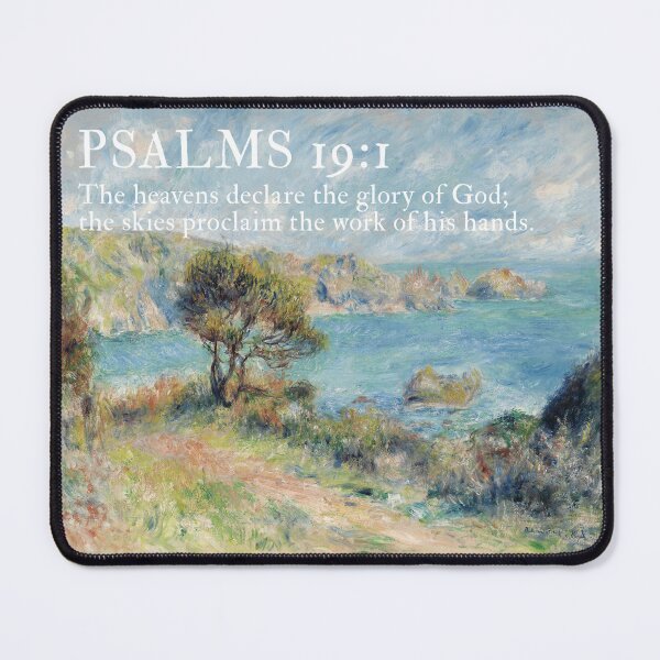 Item preview, Psalms Bible Verse Oil Painting Quote designed and sold by SavedThruFaith.
