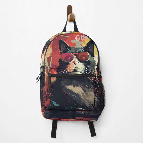 Item preview, Retro Feline Groove - Stylish Cat Art designed and sold by inkArtistryfine.