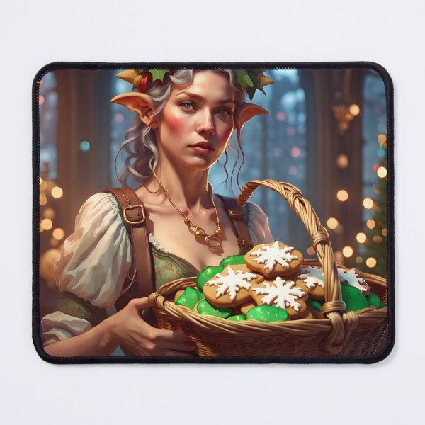 Item preview, Elf With Christmas Cookies designed and sold by Angelandspot.