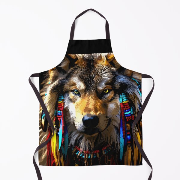 Item preview, Native American Chief of the Wolves Image 3 designed and sold by Artbyminga.