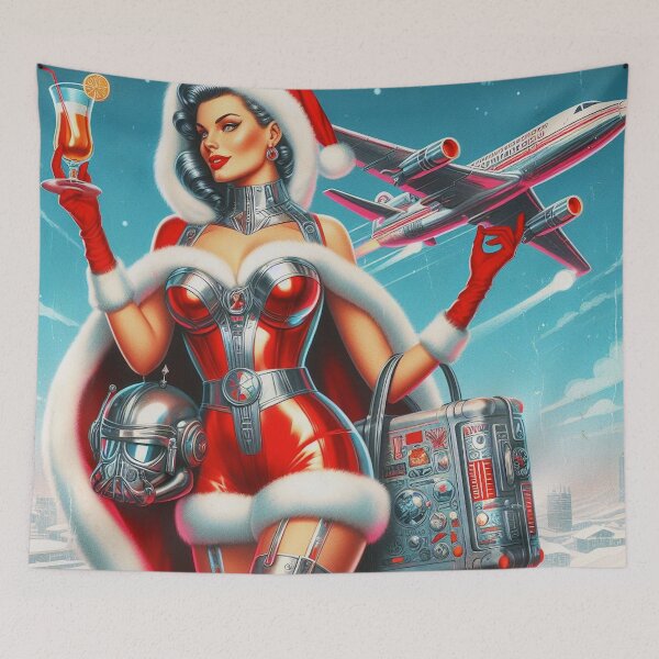 Item preview, SI-FI 50s SANTA NIÑA designed and sold by SCOTTYBOYART.