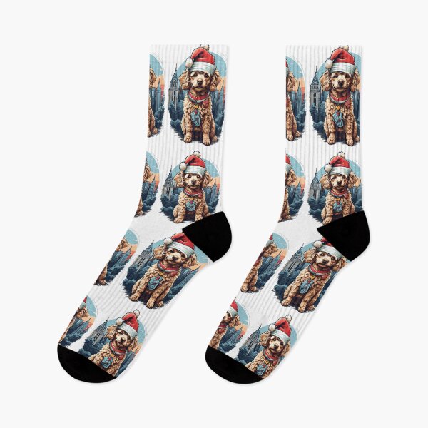 Item preview, Cute Dog, santa hat Christmas Celebration designed and sold by reseskee.