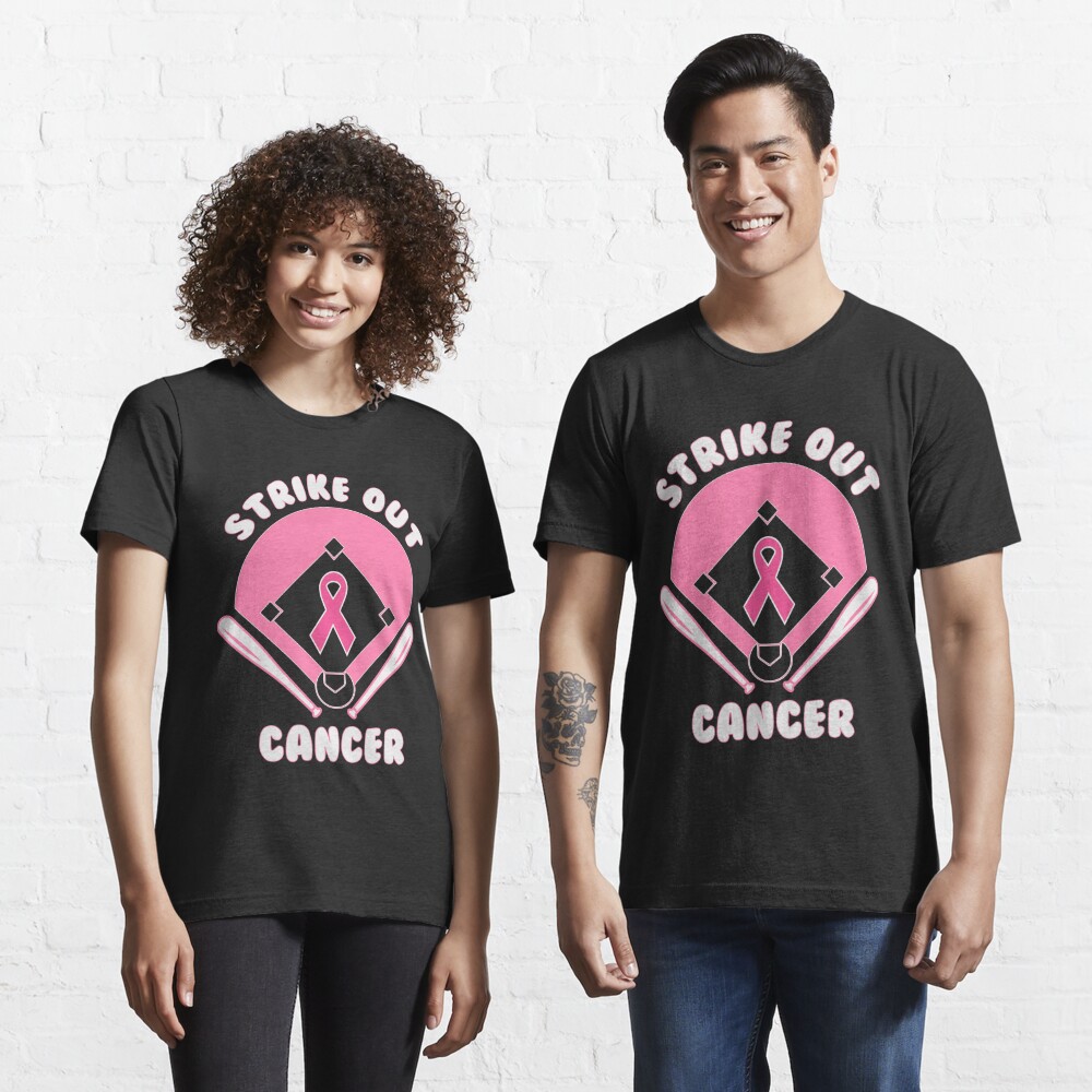 Strike Out Breast Cancer Baseball Pink American Flag Shirt, hoodie
