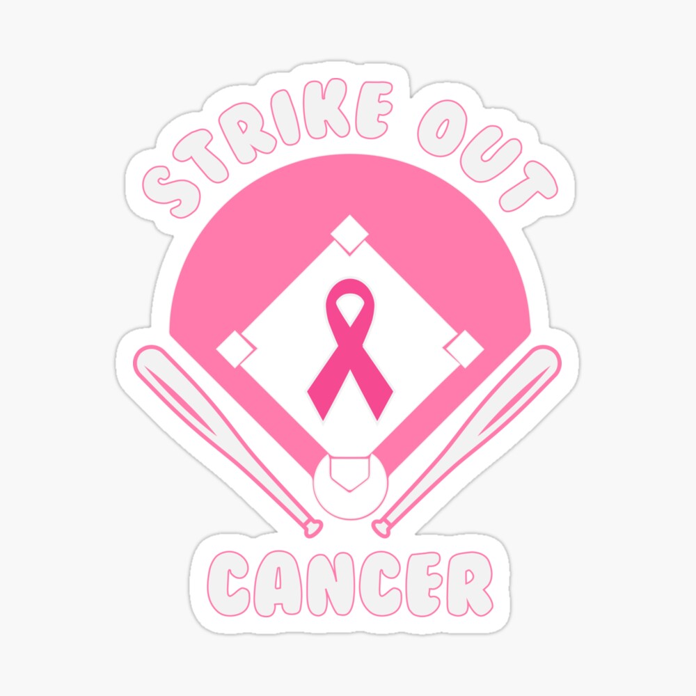 Official Strike Out Breast Cancer Baseball Pink American Flag