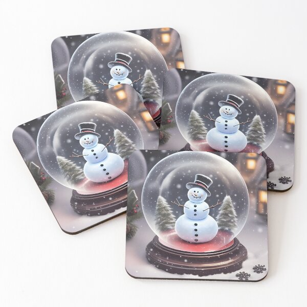 Item preview, Snowman in a snow globe designed and sold by Feebleeona.