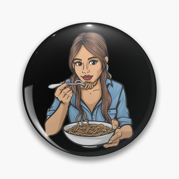 Item preview, Girl Eating Spaghetti designed and sold by NNisu.