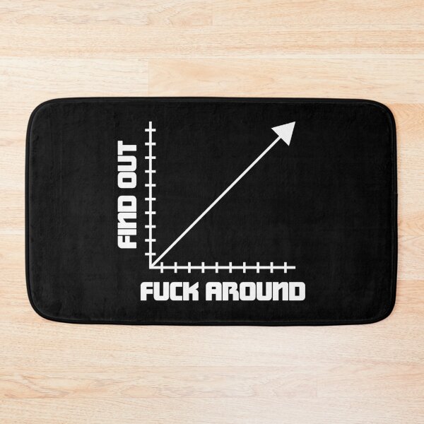 Item preview, Funk Around And Find Out Funny Graph Chart Math Joke designed and sold by ScienceCorner.