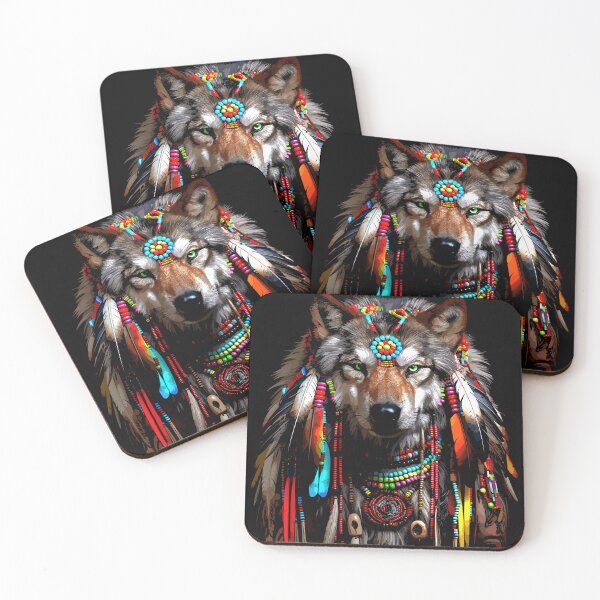 Item preview, Copy of Native American Chief of the Wolves Image 4 designed and sold by Artbyminga.