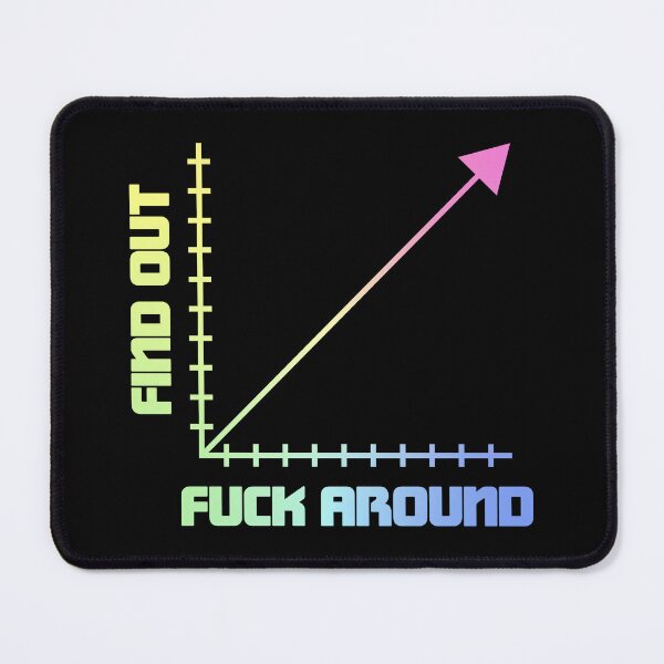 Item preview, Funk Around And Find Out Funny Graph Chart Math Joke designed and sold by ScienceCorner.