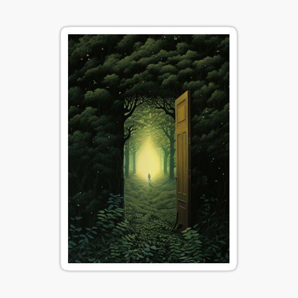 Summer Secret Garden Artwork Sticker