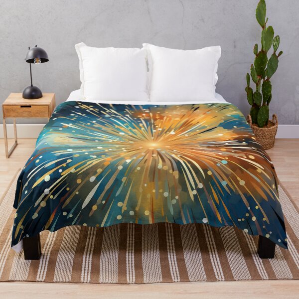 Item preview, Pattern of fireworks in the style of sparklecore designed and sold by AI-Only Creations.