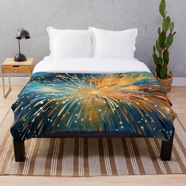 Item preview, Pattern of fireworks in the style of sparklecore designed and sold by AI-Only Creations.