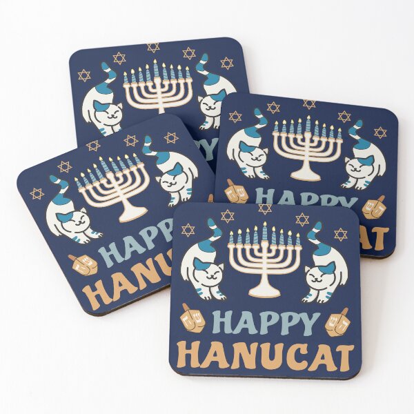 Item preview, cat ,happy Hanukkah , Menorasaurus designed and sold by metacollection.